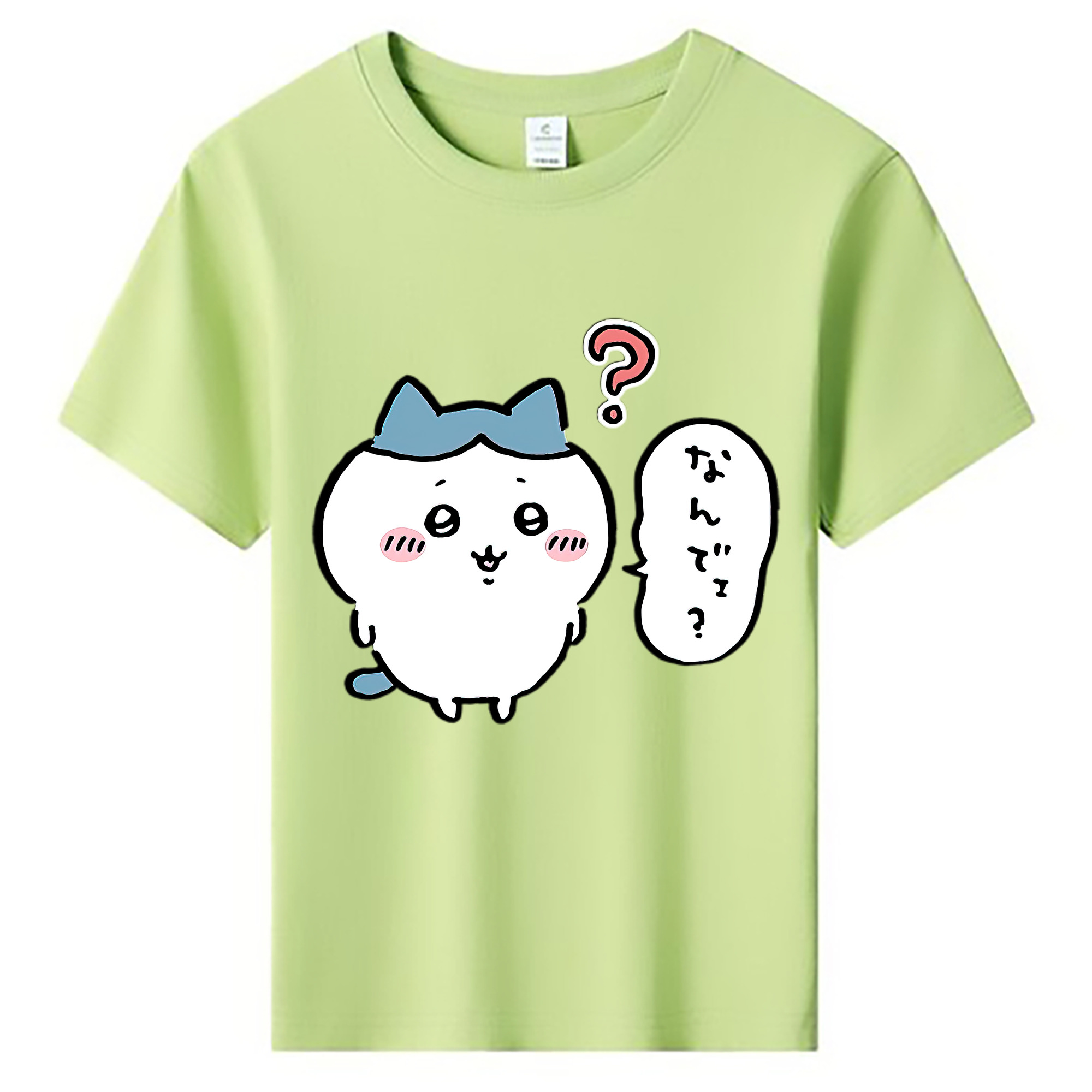 （画像用） ちいかわ ハチワレ Chii-kawa hachiware 綿100％キッズTシャツ（フロントプリント）